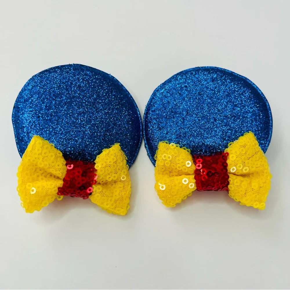 Minnie Mickey Ears Hair Clips Snow White inspired for Girls